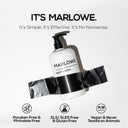 MARLOWE. Original Sage and Fir body wash bottle with natural ingredients and fresh herbal scent, shown with the product label.