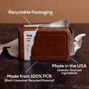 MARLOWE energizing coffee bar soap with fresh brew scent in packaging, designed for invigorating skin cleansing.