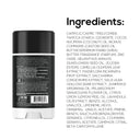 MARLOWE cedarwood and sea salt deodorant stick with natural ingredients, shown with ingredient list and packaging.