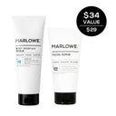MARLOWE exfoliating set featuring a scrub bundle with natural skincare products and exfoliating tools in a stylish presentation.